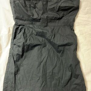 New York & Company Black Strapless Dress with Back Zip